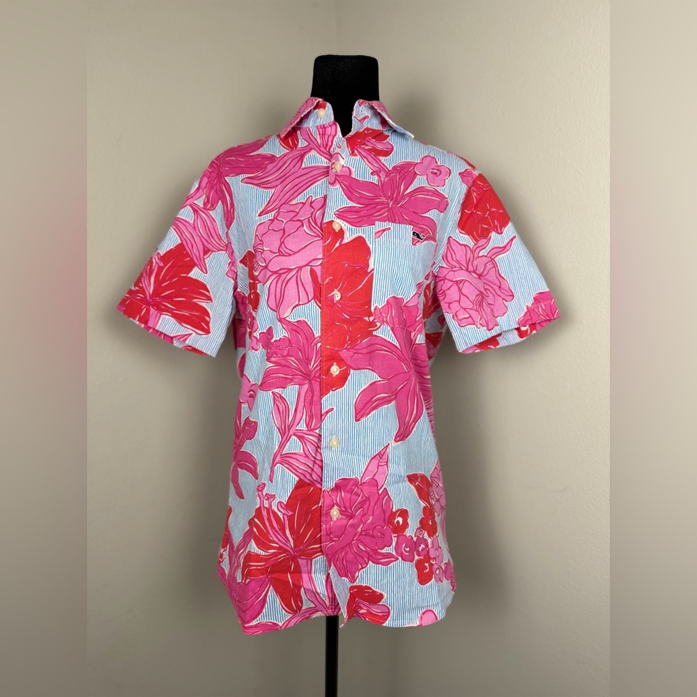 Vineyard Vines Kentucky Derby short-sleeved button-down shirt- XS - Picture 14 of 14